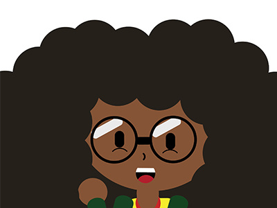 Magic Hair Grower black culture black hair character design cute design digital flat character illustration illustrator