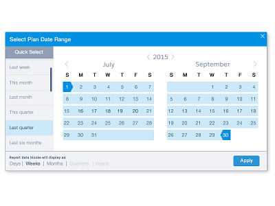 Select both date range and date display aggregate