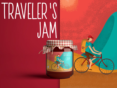 Traveler's Jam branding illustration photoshop visual design