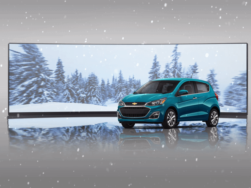 Chevrolet Spark Animation animation automotive automotive design background blues cars design gray motion design reflection screens slideshow winter