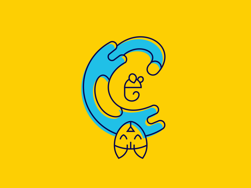 C is for Cat by Darcy Taj on Dribbble