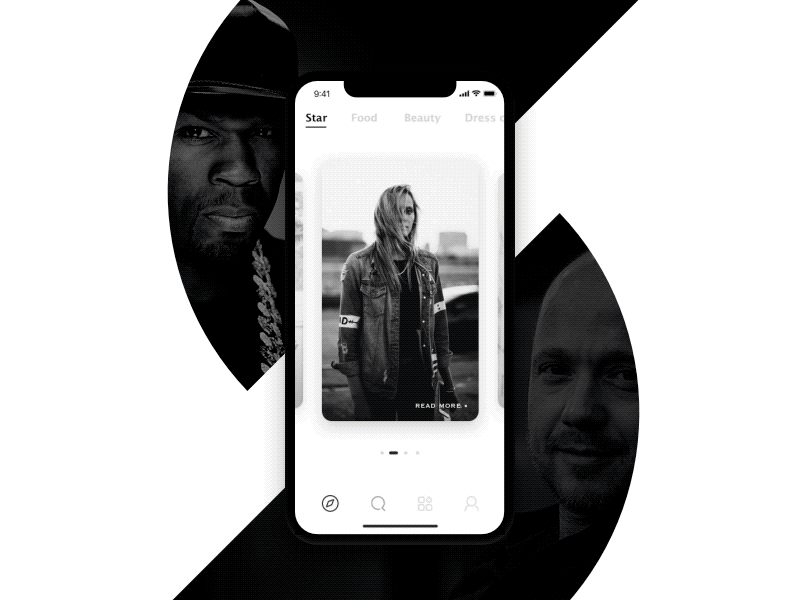 The iphone x page interface iphone x