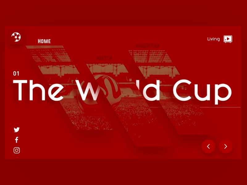 The World Cup Web UI Design