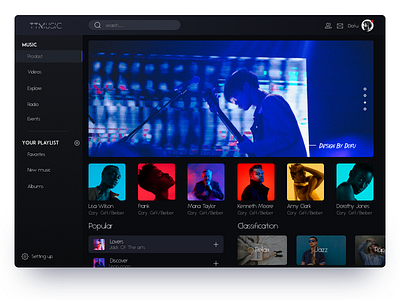 Music App animation color design interface music page ui