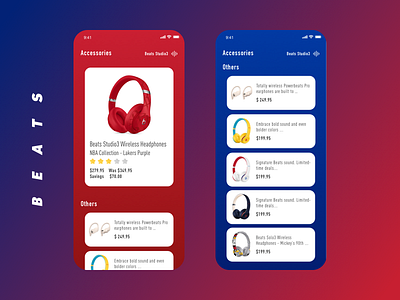 Beats animation color interface page ui ux
