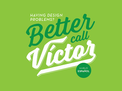 Better call Victor typography