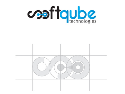 Softqube Technologies Logo Presentation animation app blue brand branding clean design flat graphic design icon identity illustration illustrator lettering logo type ui vector web website