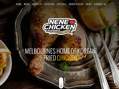 Nene Chicken branding design graphic design illustration illustrator interactive restorant typography ux web website