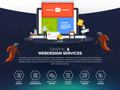 Graphic & Web Design Services - Web Layout branding design illustration illustrator typography