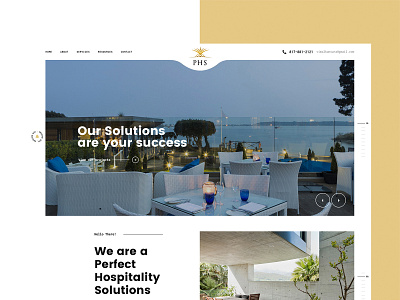 Perfect Hospitality Solutions - Web Design branding design graphic design identity illustrator type typography web
