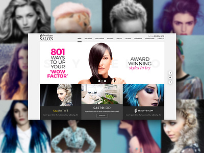 GK Boutique Salon - Web Presentation branding design graphic design identity illustration illustrator type typography web