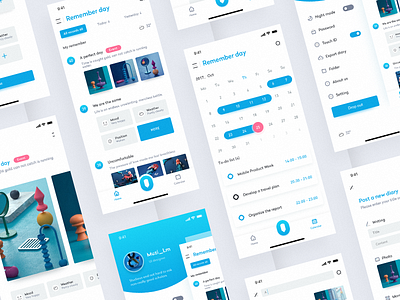 One daily app interface design