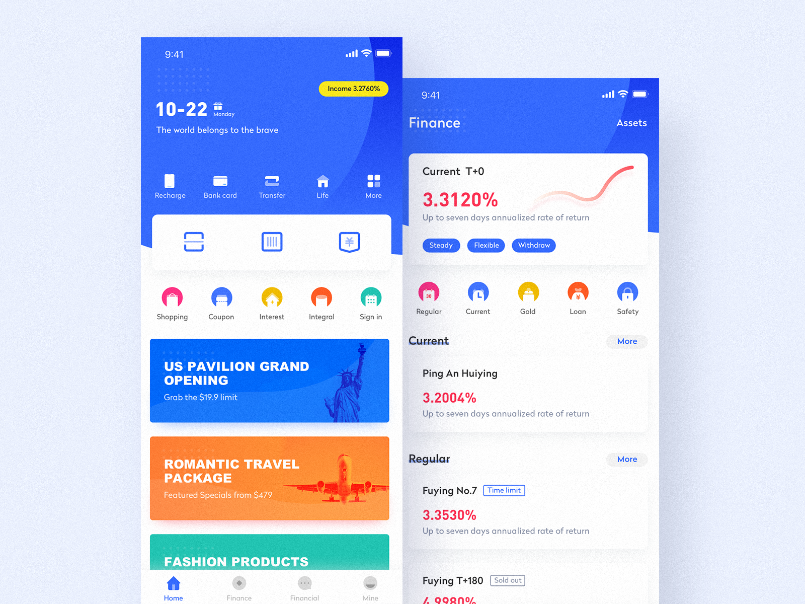 Wallet app interface design by 𝙈𝙪𝙯𝙞 for BestDream on Dribbble