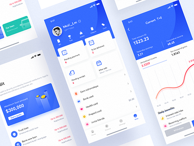 Wallet app interface design - 2