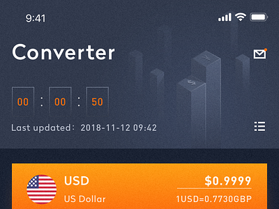 Set of currency exchange rate app interface design by 𝙈𝙪𝙯𝙞 for ...