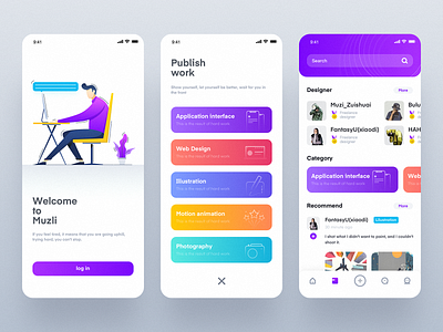 A work management and design communication platform app Part2 by 𝙈𝙪𝙯𝙞 ...