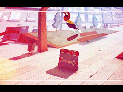 Skate jump 2d animation animation character design cool fluid jump motion skate skateboard skatetrick