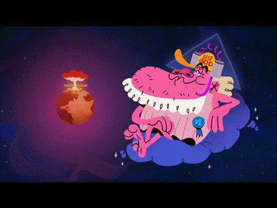 Seven second sins - Pride explosion big bang earth god liquid morph fluid motiongraphics motion animation 2d animation