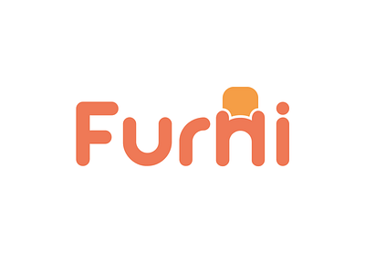 Furni brand design furni illustrator letters logo logotype mark minimal sale store type typegraphic vector