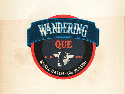 Wandering Que beef corporate logo design graphic design illustrator logo logo process logoclub logogram logos vector
