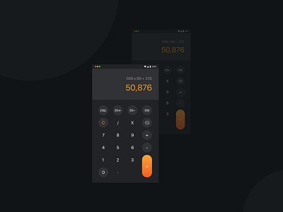 calculator app calculator calculator app calculator ui clean dailyui design flat ios minimal mobile mobilecalculator ui ux