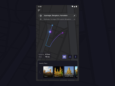 Location Tracker app clean dailyui design flat illustration ios location location app location pin minimal mobile ui ux