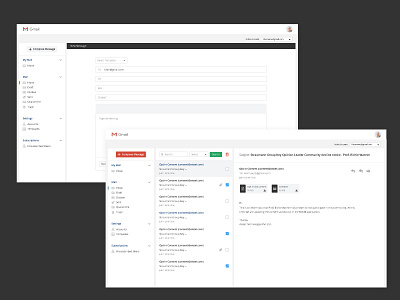 Gmail redesign concept