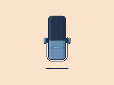 Mic design dribbble flat illustration illustrator mic simple sound speaker vector vocal voice