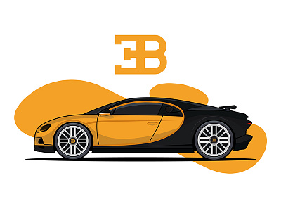 Bugati alloy wheels auto automotive bugati car fast illustration illustrator outline power sexy beast vector