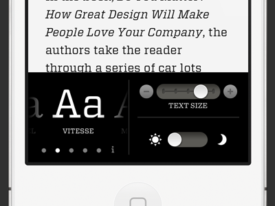 Readability on iPhone