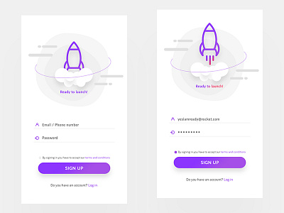 Signup And Login app dribbble photoshop signup ui ux