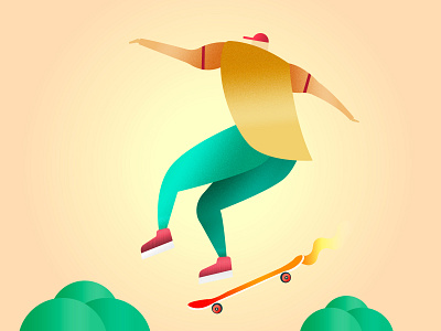 Skate boarding adobe illustrator design flatdesign illustration illustrationoftheday vector