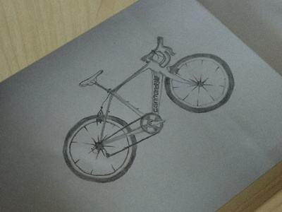 Pencil drawing of Cycle