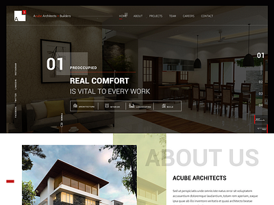 Acube Architectures & Builders website design