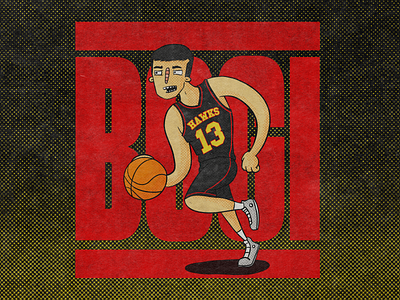 Bogi art basketball illustration