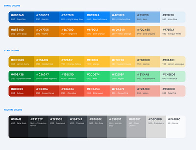 Color Palette color palette colors design system design systems figma philippines hsb hsl system ui user interface