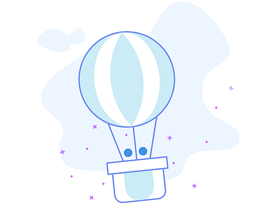 Hot air balloon cute first illustration hot air balloon illustration simple sketch app subtle subtle color