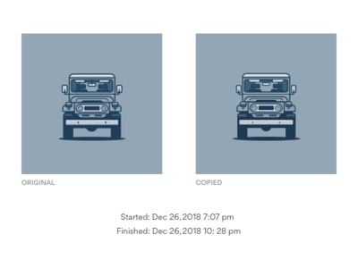 Land Cruiser Copy Work