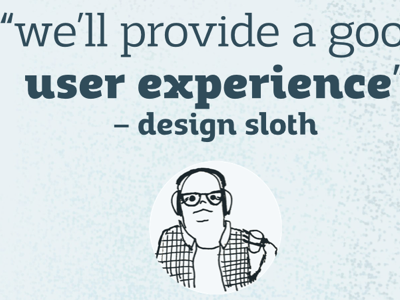design sloth presentation slide