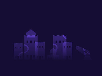 Ramadan skyline illustration ramadan skyline