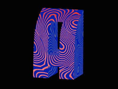 Loopy Letter A 3d 3d art a letter c4d cinema 4d gif letter letter a letter animation letter art lettering logo loop loop animation psychedelic sketch and toon trippy trippy type wip work in process