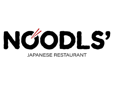 NOODLS' asian food basic fun graphicdesign logo logodesign noodles restaurant simple design sketch