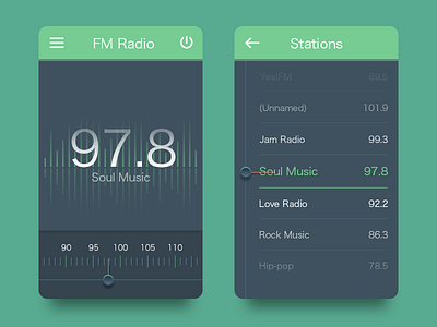 Fm Radio Rebound 2 fm；radio；ui