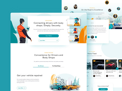 AutoBuddy app brand color design illustration ui uiux ux website