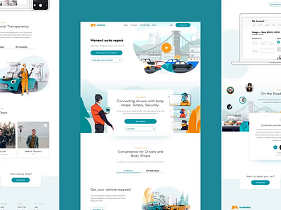 AutoBuddy app branding clean creative design logo ui uiux ux website