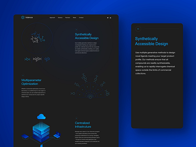 Valence Mobile Page brand color design illustration inspiration interaction ui uidesign uiux ux uxdesign web web design website