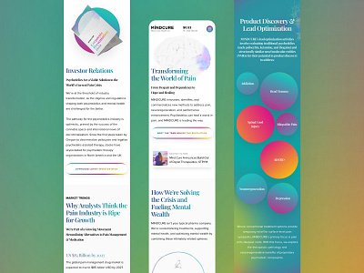 App Design for MINDCURE Health 3d animation app appdesign brain branding color design heath illustration ui uiux ux