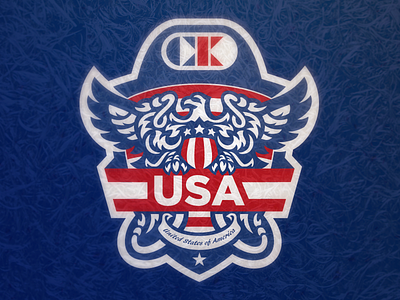 CKA USA america badge cliff keen eagle logo mascot murica presidential seal