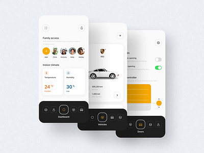 Smart garage app car concept control design door garage interaction mobile remote smart smarthome ui uiux ux vehicles