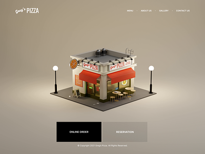 Pizza order 3d animation app blender c4d design ecommerce graphic design illustration interaction interface mobile motion graphics order pizza ui ux